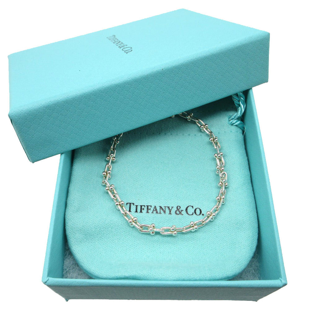 美品 ティファニー ハードウェア マイクロリンク ラージ ブレスレット シルバー925 シルバー 0356【中古】TIFFANY&Co.