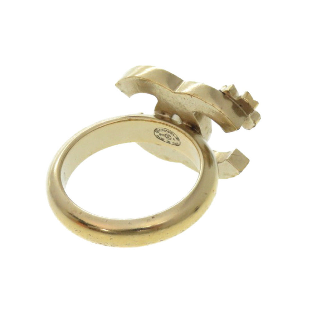 美品 シャネル ココマーク メタル 10号 ゴールド 10号(日本サイズ) リング 指輪 アクセサリー 0368【中古】CHANEL