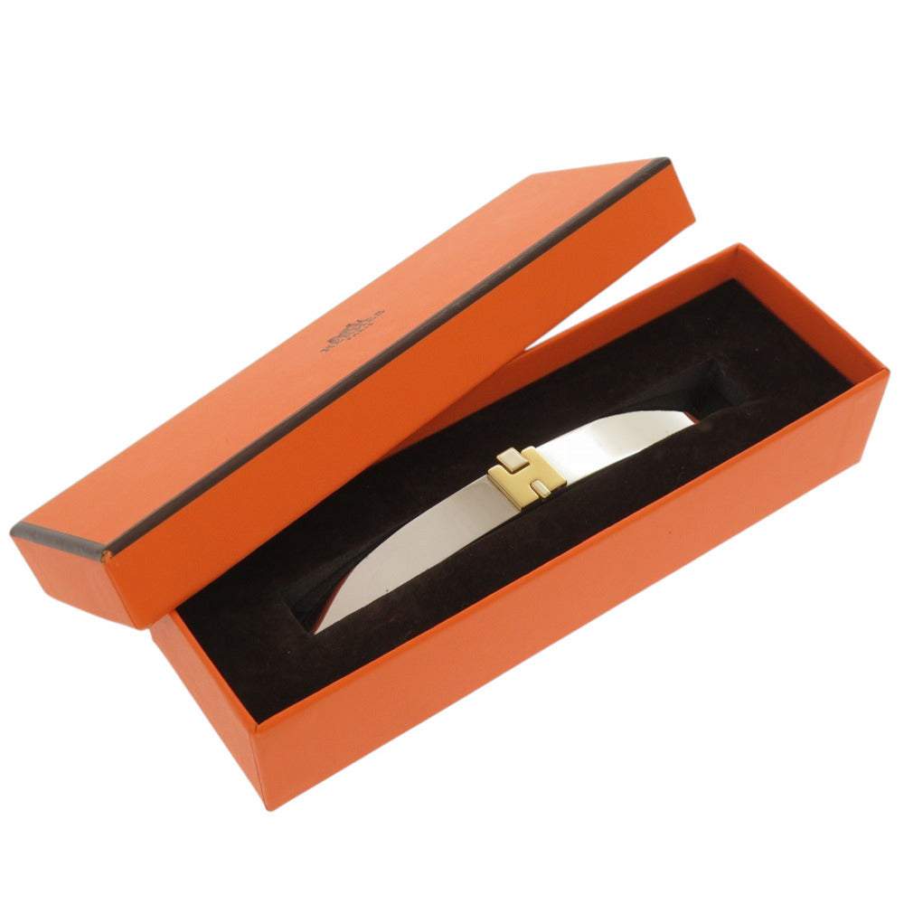 美品 エルメス アイリーン Hロゴ ゴールド シルバー バレッタ アクセサリー 0369 【中古】 HERMES