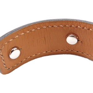 新品同様 エルメス アガタ レザー ブラック □D刻印(2000年製) バングル 0370【中古】HERMES