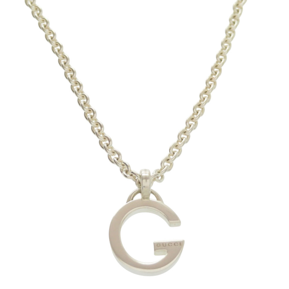 美品 グッチ G ロゴ シルバー925 ネックレス アクセサリー 0372 【中古】 GUCCI