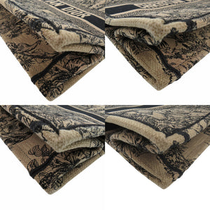 美品 クリスチャンディオール ブックトート ミディアム キャンバス ベージュ トートバッグ 0380【中古】Christian Dior