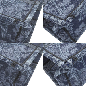 美品 クリスチャンディオール ブックトート ミディアム キャンバス ブルー レディディオール トートバッグ  青 0382【中古】Christian Dior