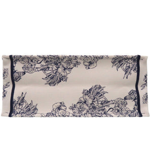 新品同様 クリスチャンディオール ブックトート ラージ ハンドバッグ エンブロイダリー キャンバス ホワイト 0383【中古】Christian Dior