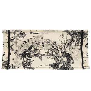 美品 クリスチャンディオール ブックトート ミディアム キャンバス M1296ZRHZ-M06E トートバッグ ホワイト 0386【中古】Christian Dior