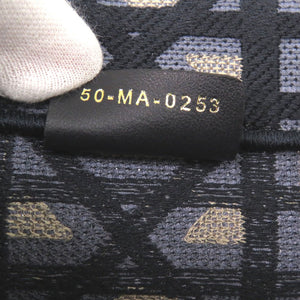 未使用 クリスチャンディオール ブックトート ミディアム レディディオール キャンバス ブルー トートバッグ 青 【中古】Christian Dior