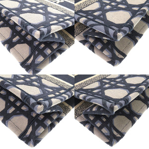 未使用 クリスチャンディオール ブックトート ミディアム レディディオール キャンバス ブルー トートバッグ 青 【中古】Christian Dior