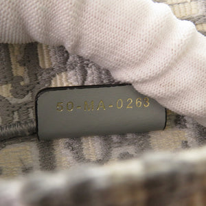 新品同様 クリスチャンディオール ブックトート オブリーク エンブロイダリー ラージ キャンバス グレー M1286ZRIW-M932 トートバッグ  0393【中古】Christian Dior
