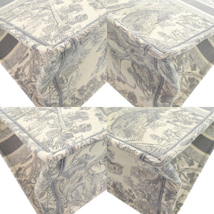 新品同様 クリスチャン ディオール ブックトート ラージ トートバッグ キャンバス グレー 0398【中古】Christian Dior