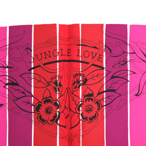 新品同様 エルメス カレ90 JUNGLE LOVE RAINBOW スカーフ レオパード 動物 アニマル ストール ショール シルク 【中古】HERMES