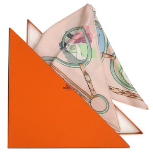 新品同様 エルメス パリジャン スカーフ PARISIENS 三角 トライアングル シルク マルチカラー 0481【中古】HERMES