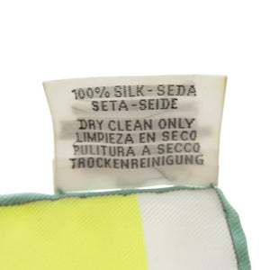 美品 エルメス ポケットチーフ カレ45 プチカレ 精巧な馬車 スカーフ シルク マルチカラー 0508【中古】HERMES