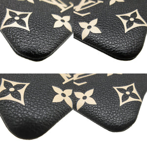 新品同様 ルイヴィトン モノグラムアンプラント ポシェットクレ M80885 ノワール 黒 バイカラー コインケース 0512【中古】LOUIS VUITTON