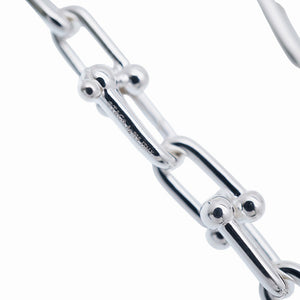 新品同様 ティファニー ハードウェア グラジュエイテッド リンク ネックレス 106.8g シルバー925 アクセサリー 0547【中古】TIFFANY&Co. メンズ レディース ユニセックス 男女兼用