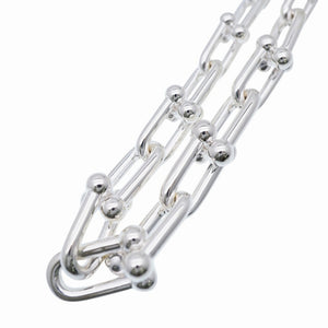 新品同様 ティファニー ハードウェア グラジュエイテッド リンク ネックレス 106.8g シルバー925 アクセサリー 0547【中古】TIFFANY&Co. メンズ レディース ユニセックス 男女兼用
