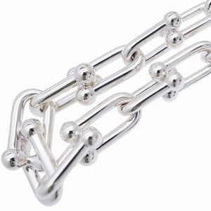 新品同様 ティファニー ハードウェア グラジュエイテッド リンク ネックレス 106.6g シルバー925 アクセサリー 0548【中古】TIFFANY&Co. メンズ レディース ユニセックス 男女兼用