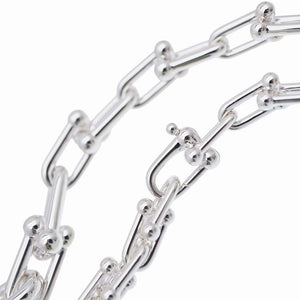 新品同様 ティファニー ハードウェア グラジュエイテッド リンク ネックレス 106.6g シルバー925 アクセサリー 0548【中古】TIFFANY&Co. メンズ レディース ユニセックス 男女兼用