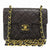 美品 シャネル ミニマトラッセ ラムスキン レザー ブラック ショルダーバッグ  黒 0557【中古】CHANEL