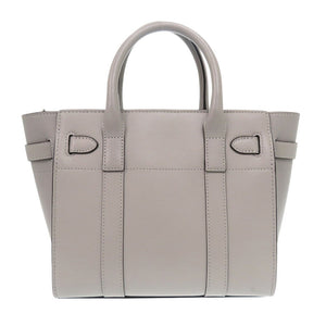 新品同様 マルベリー 2way ミニ ジップド ベイズウォーター HH9089 レザー グレー トートバッグ 0566【中古】MULBERRY