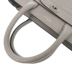 新品同様 マルベリー 2way ミニ ジップド ベイズウォーター HH9089 レザー グレー トートバッグ 0566【中古】MULBERRY