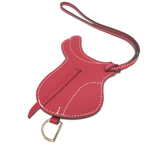 新品同様 エルメス パドック セル チャーム ヴォースイフト ルージュグレナ バッグチャーム キーホルダー 0570【中古】HERMES