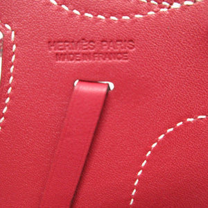 新品同様 エルメス パドック セル チャーム ヴォースイフト ルージュグレナ バッグチャーム キーホルダー 0570【中古】HERMES