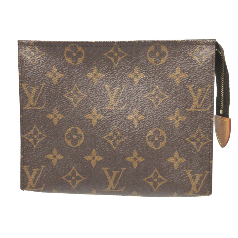 新品同様 ルイヴィトン モノグラム M47544 ポッシュトワレ19 ブラウン 茶 ポーチ 0581【中古】LOUIS VUITTON