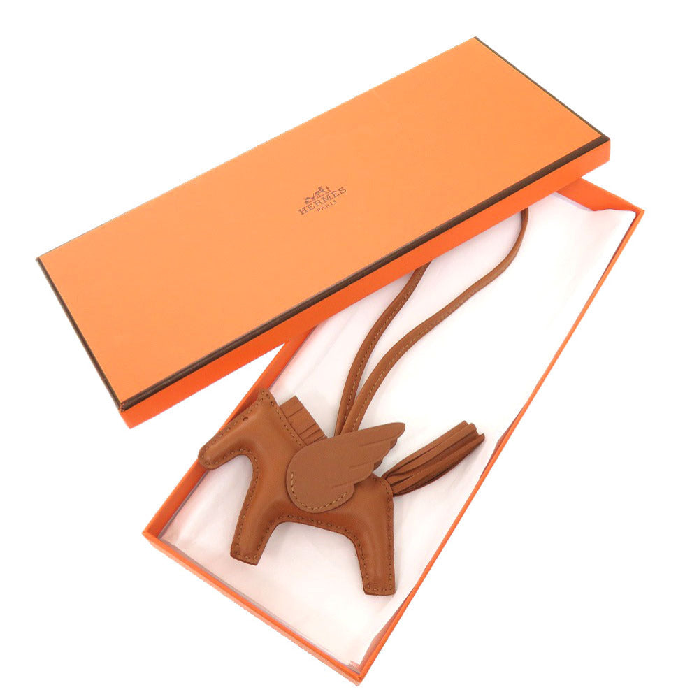 未使用 エルメス ロデオペガサスPM アニョーミロ ソーゴールド B刻印(2023年製) バッグチャーム 茶 0584 【中古】 HERMES