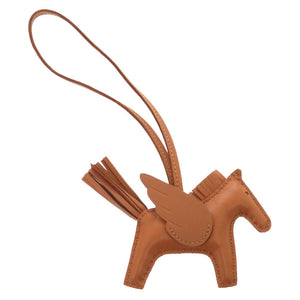 未使用 エルメス ロデオペガサスPM アニョーミロ ソーゴールド B刻印(2023年製) バッグチャーム 茶 0584 【中古】 HERMES