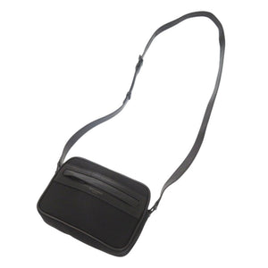 美品 サンローラン カメラバッグ キャンプ ナイロン ラムスキン ブラック ショルダーバッグ 黒 0596【中古】SAINT LAURENT