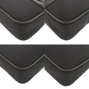 美品 サンローラン カメラバッグ キャンプ ナイロン ラムスキン ブラック ショルダーバッグ 黒 0596【中古】SAINT LAURENT