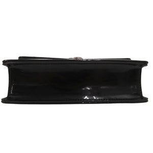 新品同様 ジミーチュウ アヴェニュー クワッド AVENUE QUAD チェーンショルダーバッグ パテントレザー ブラック 0597【中古】JIMMY CHOO