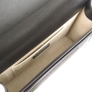 新品同様 ジミーチュウ アヴェニュー クワッド AVENUE QUAD チェーンショルダーバッグ パテントレザー ブラック 0597【中古】JIMMY CHOO