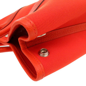 新品同様 エルメス ガーデンパーティ TPM トワルオフィシエ ネゴンダ フーオレンジ B刻印(2023年製) トートバッグ 0612 【中古】 HERMES