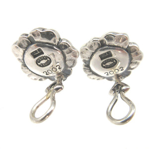 美品 ジョージジェンセン フラワーモチーフ 2002 シルバー925 シルバー イヤリング 0617【中古】GEORG JENSEN