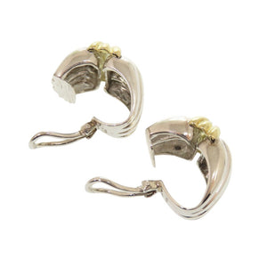 美品 ティファニー シルバー925 K18ゴールド(750) シルバー ゴールド イヤリング 0618【中古】TIFFANY&Co