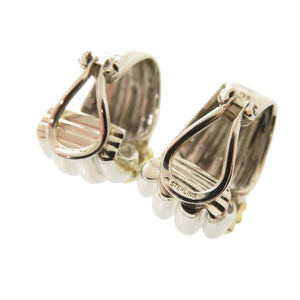 美品 ティファニー シルバー925 K18ゴールド(750) シルバー ゴールド イヤリング 0618【中古】TIFFANY&Co