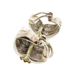 美品 ティファニー シルバー925 K18ゴールド(750) シルバー ゴールド イヤリング 0618【中古】TIFFANY&Co