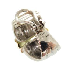 美品 ティファニー シルバー925 K18ゴールド(750) シルバー ゴールド イヤリング 0618【中古】TIFFANY&Co