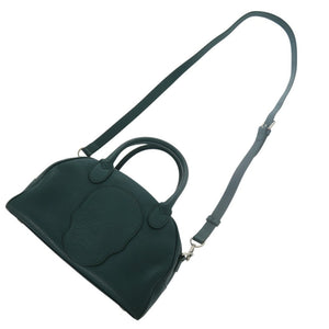 モラビト 2WAY モラビト × ぺラフィネ コラボ スカル レザー グリーン ハンドバッグ 緑 0628【中古】MORABITO