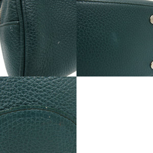 モラビト 2WAY モラビト × ぺラフィネ コラボ スカル レザー グリーン ハンドバッグ 緑 0628【中古】MORABITO