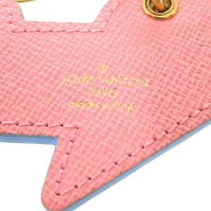 美品 ルイ ヴィトン ポルトクレ サマーフィール アイスクリーム M67291 レザー メタル ゴールド バッグチャーム キーホルダー LV 0644 【中古】 LOUIS VUITTON