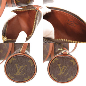 ルイ ヴィトン パピヨン30 ポーチ付 モノグラム M51365 ブラウン ハンドバッグ LV 0646【中古】LOUIS VUITTON