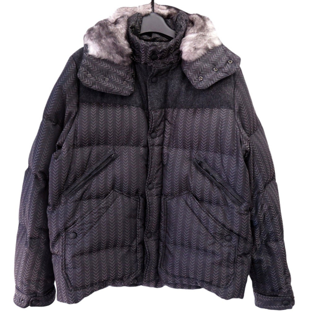 美品 モンクレール ティアマート ダウンジャケット フード取り外し可能 サイズ3 ブラック 0650【中古】MONCLER