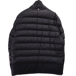 美品 モンクレール RIOM GIUBBOTTO 異素材切り替え フード付きダウンジャケット サイズ5 C20914185685 53334 ブラック 0651【中古】MONCLER