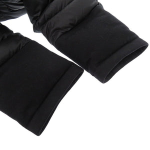 美品 モンクレール RIOM GIUBBOTTO 異素材切り替え フード付きダウンジャケット サイズ5 C20914185685 53334 ブラック 0651【中古】MONCLER