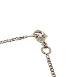 美品 シャネル ココマーク B15V フェイクパール メタル シルバー ネックレス 0653【中古】CHANEL