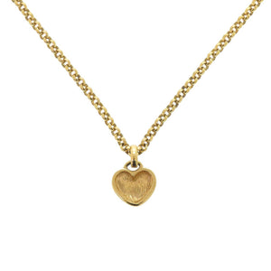 美品 ディオール ハート メタル ゴールド ネックレス 0654【中古】Dior