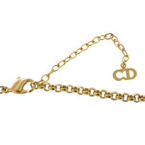 美品 ディオール ハート メタル ゴールド ネックレス 0654【中古】Dior