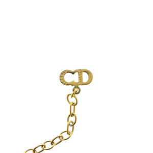 美品 ディオール ハート メタル ゴールド ネックレス 0654【中古】Dior